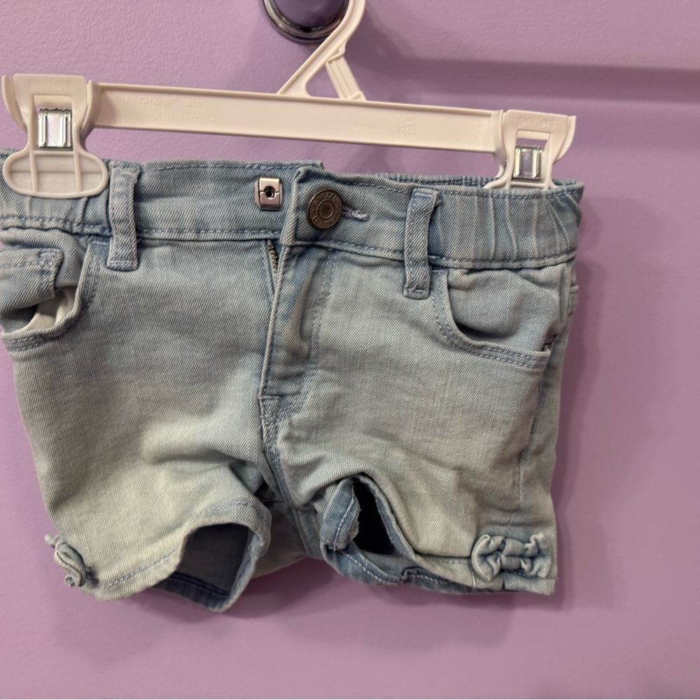 Light Blue Kids Denim Shorts